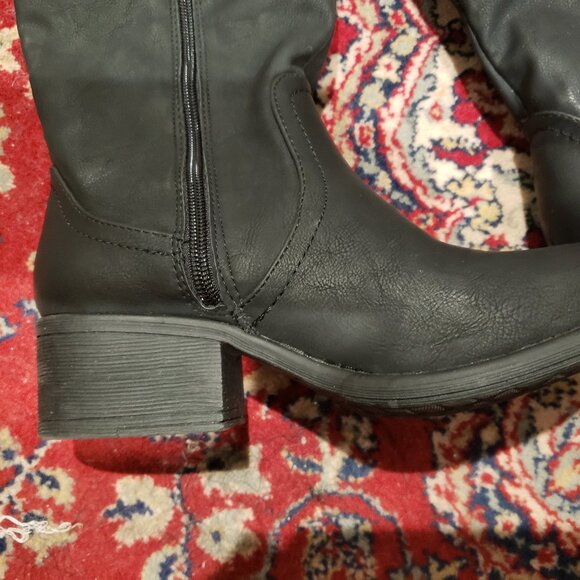 New Madden Girl PAARKERR Over the Knee Black Riding Boots - 8M New in Box - Picture 7 of 10